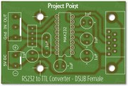 RS232 to TTL Converter db9 Female PCB (Min Order Quantity 1pc for this Product)